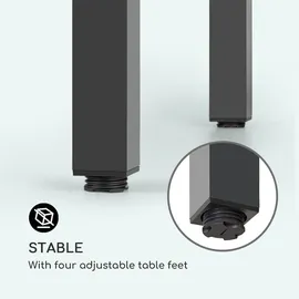 Blumfeldt Menorca Expand Gartentisch 213 x 95 x 76 cm Grau