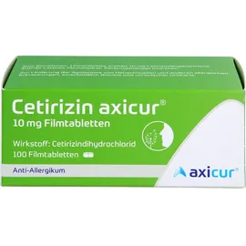 axicur Cetirizin axicur 10 mg Filmtabletten