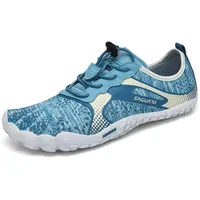 SAGUARO Barfuss Schuhe Damen Barfußschuhe Herren Outdoor Barfussschuhe Leicht Zehenschuhe Barfuß Fitnessschuhe mit Breiter Zehenbox Picton Blau,Gr.40 - 40 EU