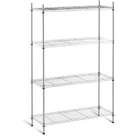 Royal Catering Steckregal Chrom 35 x 90 x 137 cm grau