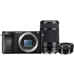 Sony A6100 + 16-50mm + 55-210mm | ✔️ Premium-Servicepaket i.W.v. 119,- | +5 Jahre kostenlose Garantie