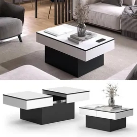 Vicco Couchtisch Boto Schwarz 95 x 40 Ausziehbar