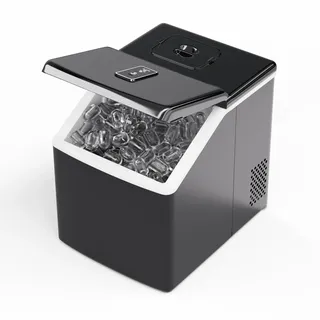 Klarstein Eiswürfelmaschine – Edelstahl, 13 kg/24 h, Touchscreen, kristallklare Eiswürfel, niedriger Energieverbrauch, Ideal für Partys/Gartenfeste