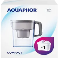 AQUAPHOR Compact grau inkl. 1 Maxfor+ Kartusche Wasserfilter Kanne & B25