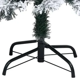 vidaXL Künstlicher Weihnachtsbaum Beschneit Grün 180 cm PVC
