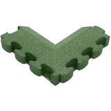Gum-tech Negatives Eckstück ""Abgeschrägt"" für Fallschutzplatten, Grün, 8 cm