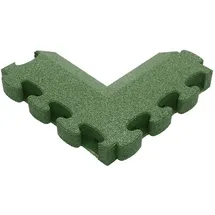 Gum-tech Negatives Eckstück ""Abgeschrägt"" für Fallschutzplatten, Grün, 8 cm