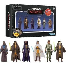 Star Wars Retro-Kollektion The Acolyte Multipack, Action-Figuren 6er-Pack, Skala 9,5 cm