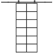 vidaXL Schiebetür rechts 90 x 205 cm grau