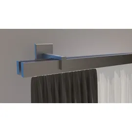 INDEKO Gardinenstange INDEKO "Consul", weiß, L:260cm Ø:20mm, Aluminium, Gardinenstangen, Innenlauf Komplett-Set inkl. Gleitern und Montagematerial