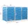 vidaXL Mülltonnenbox für 3 Tonnen 207 x 77,5 x 115 cm blau