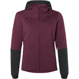 Vaude Vaude, Damen, Fahrrad Softshelljacke Qimsa Hooded Softshell Jacket, winddicht & atmungsaktiv, cassis uni, 36