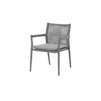 Möbel Kraft Ropero Stapelstuhl 61 x 60,5 x 84 cm grau