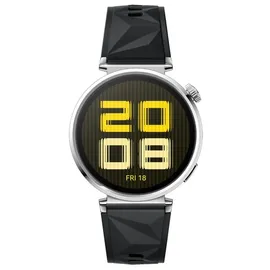 Huawei Watch GT 5 41 mm Silber Fluorelastomer-Armband Schwarz
