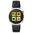41 mm Silber Fluorelastomer-Armband Schwarz