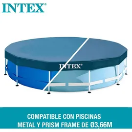 Intex Abdeckplane für Frame Pool 366 cm blau 28031