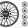 Sparco SPC1596SVGR Radblenden grau, 15Zoll