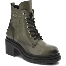 Grüne Stiefeletten Artiker Absatzschuhe, 40