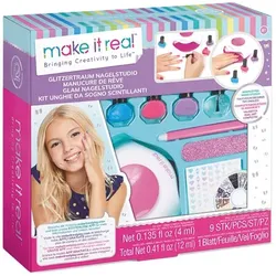 Kreativset MAKE IT REAL "Nagelstudio Glitzertraum", bunt, Kreativsets, Kinder