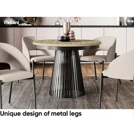 meblini Ø 100 cm braun