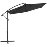 vidaXL Ampelschirm mit Aluminium-Mast 300 cm Schwarz