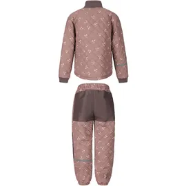 ZigZag Stockland Thermojacke + Thermohose Set Kinder Braun/Rosa 140