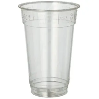 Papstar Starpak 50 Trinkbecher "Hurricane", PET 0,25 l Ø 7,8 cm · 11,5 cm glasklar