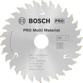 Bosch Professional Standard Multi Material 85 x 1,5 x 15 mm 2608837752