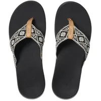 Reef Ortho Woven Schwarz/Weiß - Damen Hausschuhe - RF0A3VDNBLW - Weiß - 36