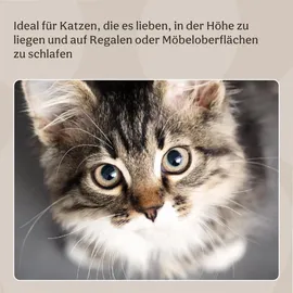 Rosewood Catwalk Katzenbett 2-in-1, Heizkörperliege und freistehend, Plüschbezug, waschbar, 46x32x42cm - Gelb