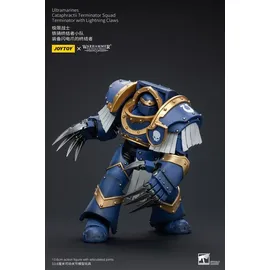 Joy Toy Warhammer The Horus Heresy 1/18 Ultramarines Cataphractii Terminator Squad mit Blitzklingen Actionfigur 14 cm