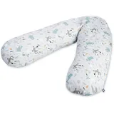 Julius Zöllner Stillkissen Jersey 190 Smart Friends grau, B:25cm H:15cm L:190cm, Baumwolle, Funktionskissen