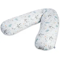 Julius Zöllner Stillkissen Jersey 190 Smart Friends grau, B:25cm H:15cm L:190cm, Baumwolle, Funktionskissen