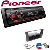 Pioneer 1-DIN Autoradio USB AUX Android Einbauset für Audi A6 Facelift OEM 2 DIN