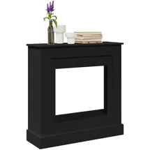 vidaXL vidaXL, Zubehör Kerzen + Kamin, Kaminumrandung Schwarz 90x30x90 cm Holzwerkstoff