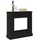 vidaXL vidaXL, Zubehör Kerzen + Kamin, Kaminumrandung Schwarz 90x30x90 cm Holzwerkstoff