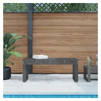VidaXL Gartenbank Grau 110x38x45 cm Massivholz Kiefer