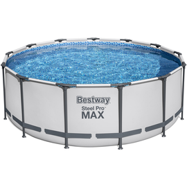 BESTWAY Steel Pro Max Frame Pool Set 396 x 122 cm inkl. Filterpumpe