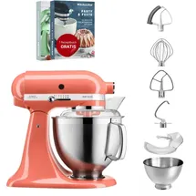 KitchenAid Artisan 5KSM185 Medaillon Silber Flexirührer