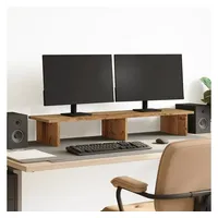 VidaXL Monitorständer Altholz-Optik 100x27x15 cm Holzwerkstoff