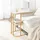 SoBuy Beistelltisch Gold MDF 50 x 58 x 30 cm