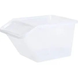 Plast Team Aufbewahrungsbox Basic Box Schrägkasten 40 l 1-tlg. transparent