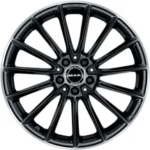 MAK Komet 8,0 x 19 5 x 112 ET48 Gloss Black Mirror Ring