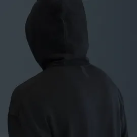 Nike Hoodie Schwarz/Weiß S