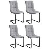 Home4You 4er Set, - Schwarz matt - - - 4er Set