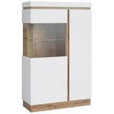 Meble Wojcik Highboard CALABRIA, - weiß - BHT 104x164x40 cm