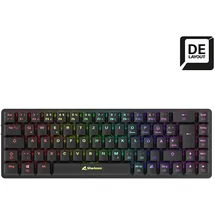 Sharkoon PureWriter W65, schwarz, Kailh Choc V2 LOW PROFILE RED, USB, DE (4044951036929)