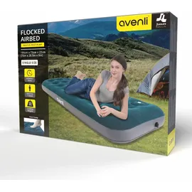 Jilong Avenli Camping Luftmatratze/Luftbett blau mit eingebauter Fußpumpe