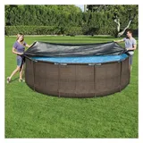 BESTWAY Flowclear Pool-Abdeckplane grau 366 cm