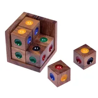 Logoplay Holzspiele Crazy Six – 3D Puzzle Farbwürfel aus